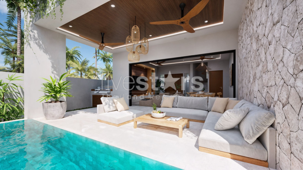 Villa Tropicale Moderne de 3 Chambres avec Piscine à Vendre à Lamai, Koh Samui, photo 2