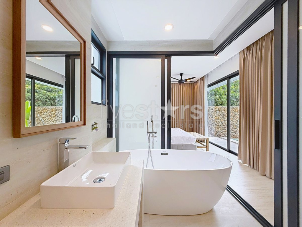 Villa moderne tropicale de 3 chambres avec piscine à vendre – Bang Po, Koh Samui, photo 15