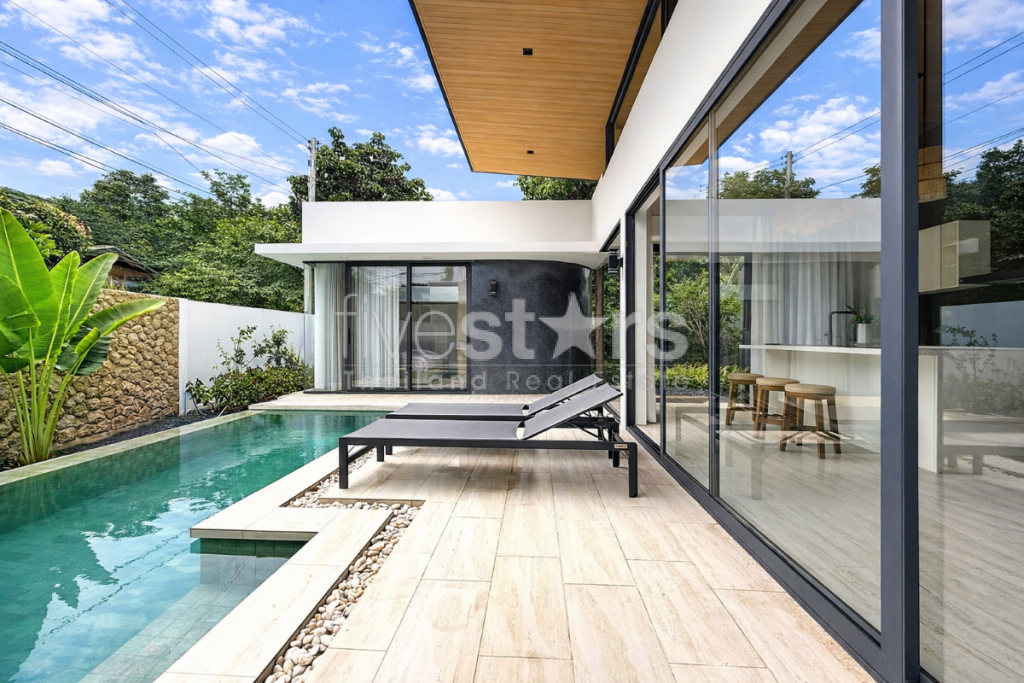 Villa moderne tropicale de 3 chambres avec piscine à vendre – Bang Po, Koh Samui, photo 2