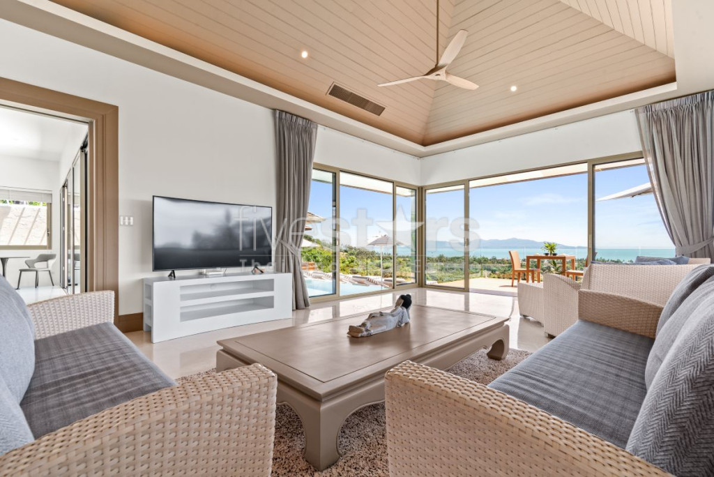 Villa de luxe de 5 chambres avec vue sur mer à vendre à Bophut, Koh Samui, photo 5