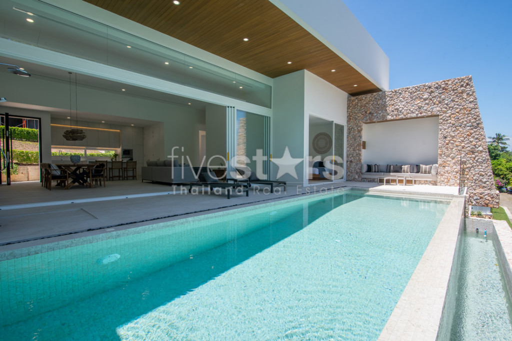 Villa 3 chambres avec vue mer exceptionnelle à vendre – Bangpor, Koh Samui