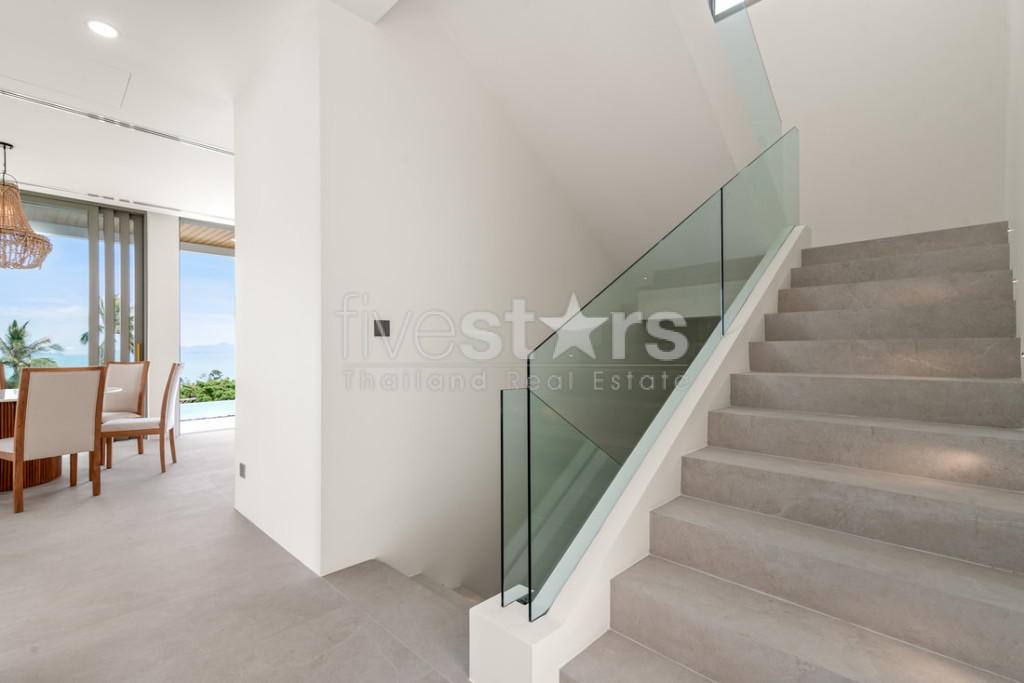 Villa de luxe moderne de 4 chambres avec vue mer à vendre – Bangpor, Koh Samui, photo 10