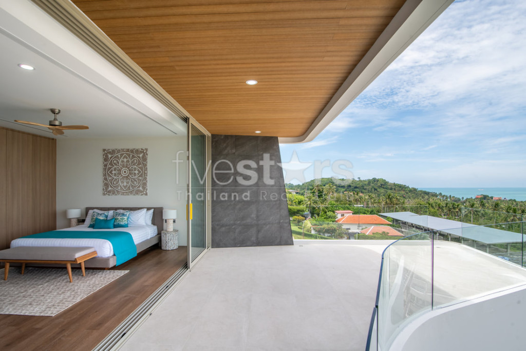 Villa de luxe moderne de 4 chambres avec vue mer à vendre – Bangpor, Koh Samui, photo 19