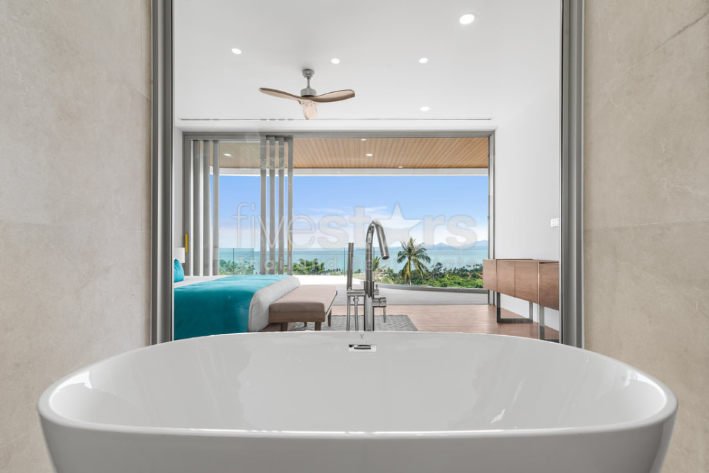 Villa de luxe moderne de 4 chambres avec vue mer à vendre – Bangpor, Koh Samui, photo 13