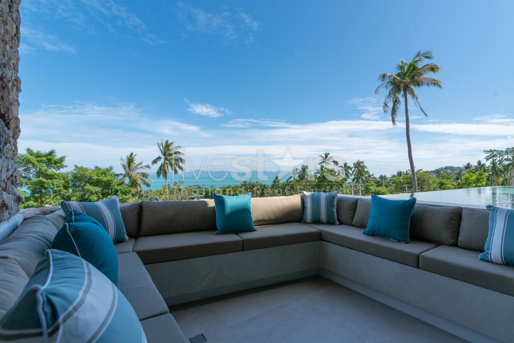 Villa de luxe moderne de 4 chambres avec vue mer à vendre – Bangpor, Koh Samui, photo 9