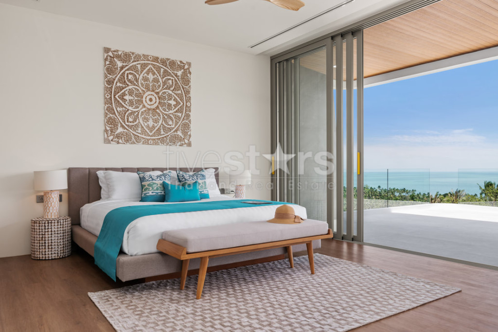 Villa de luxe moderne de 4 chambres avec vue mer à vendre – Bangpor, Koh Samui, photo 11