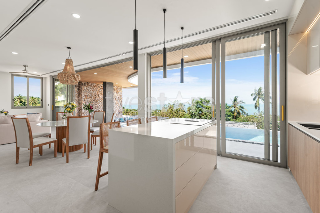 Villa de luxe moderne de 4 chambres avec vue mer à vendre – Bangpor, Koh Samui, photo 15