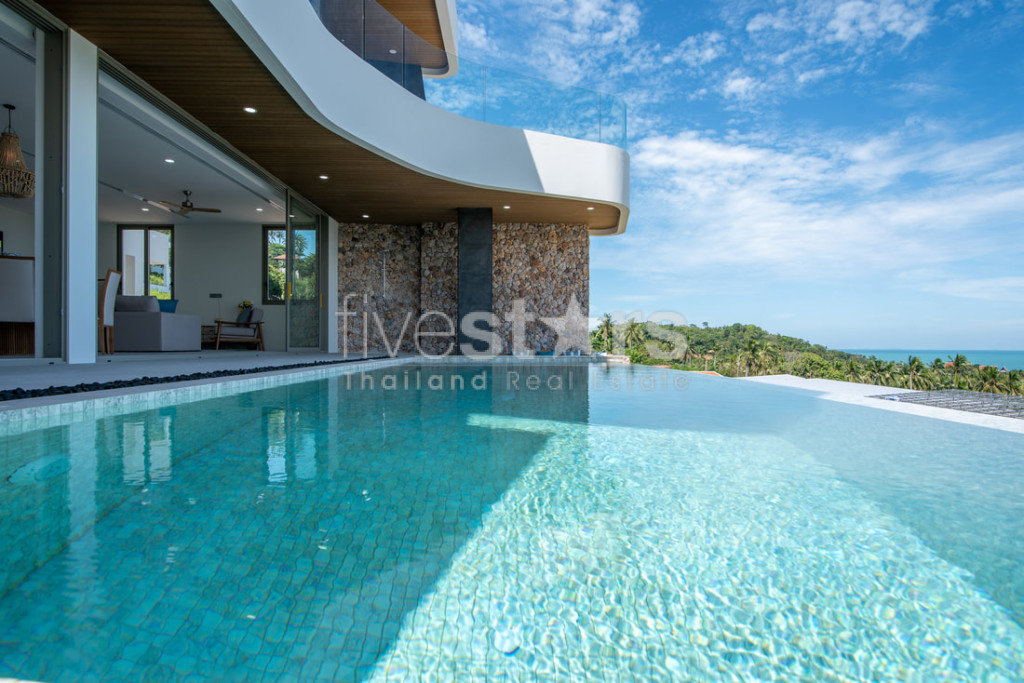 Villa de luxe moderne de 4 chambres avec vue mer à vendre – Bangpor, Koh Samui, photo 4