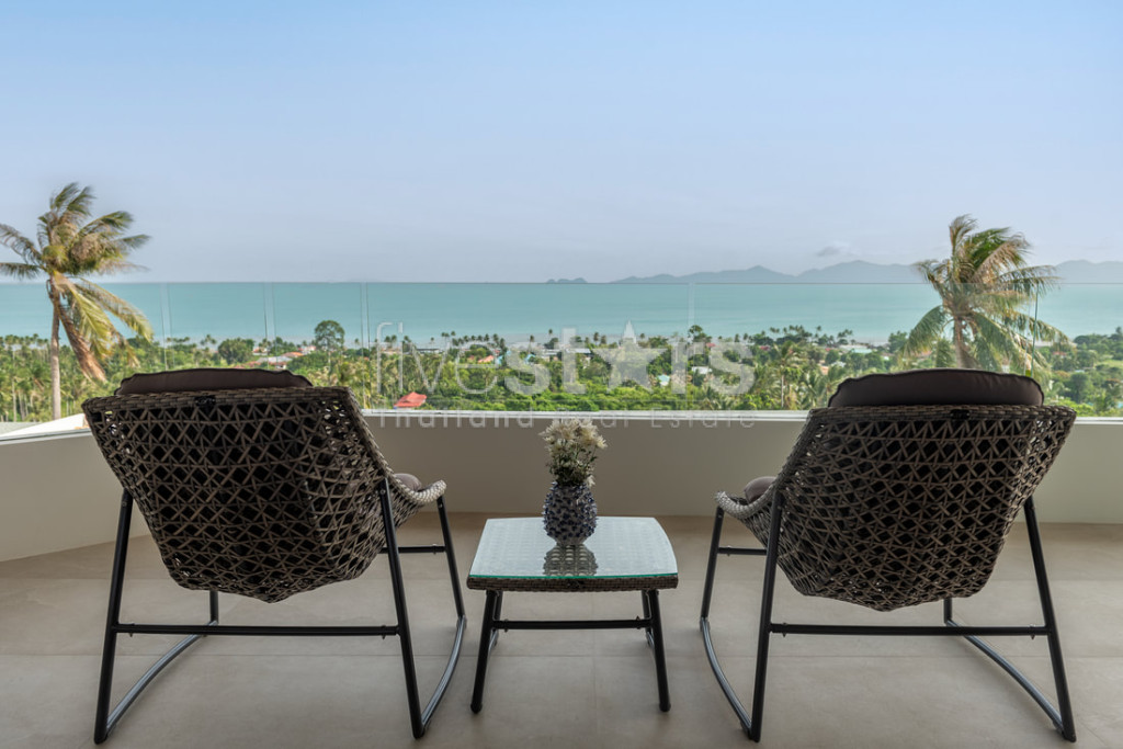 Villa tropicale moderne de 5 chambres avec vue mer à vendre – Bangpor, Koh Samui, photo 14
