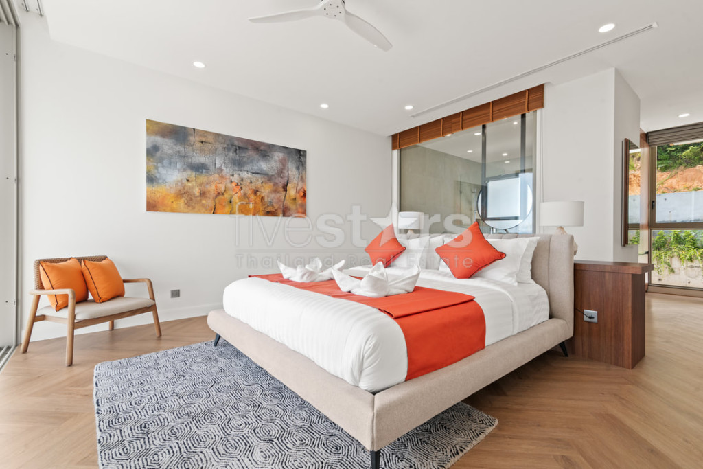 Villa tropicale moderne de 5 chambres avec vue mer à vendre – Bangpor, Koh Samui, photo 15
