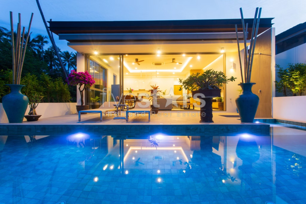 Élégante villa de luxe moderne avec piscine et 3 chambres à Bophut, Koh Samui, photo 15