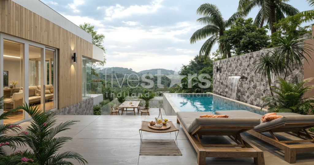 Villa tropicale moderne de 3 chambres à vendre – Lamai, Koh Samui