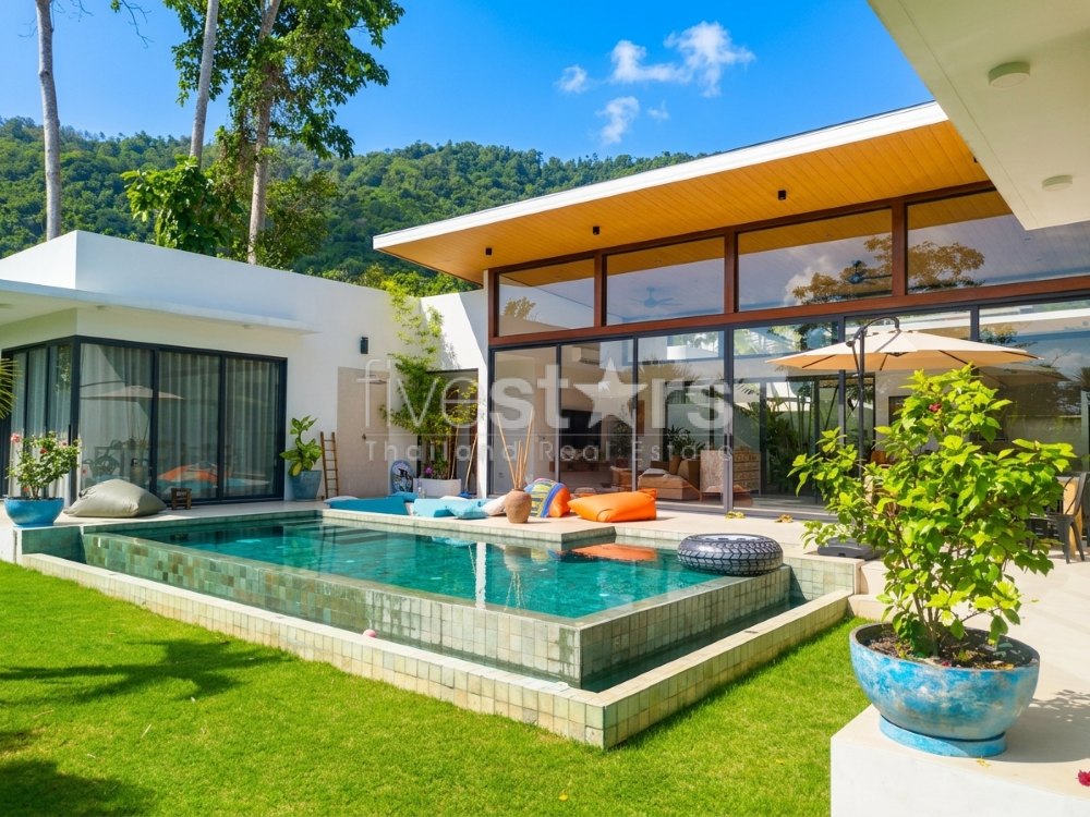 Villa Tropicale de 3 Chambres à Vendre – Lamai, Koh Samui