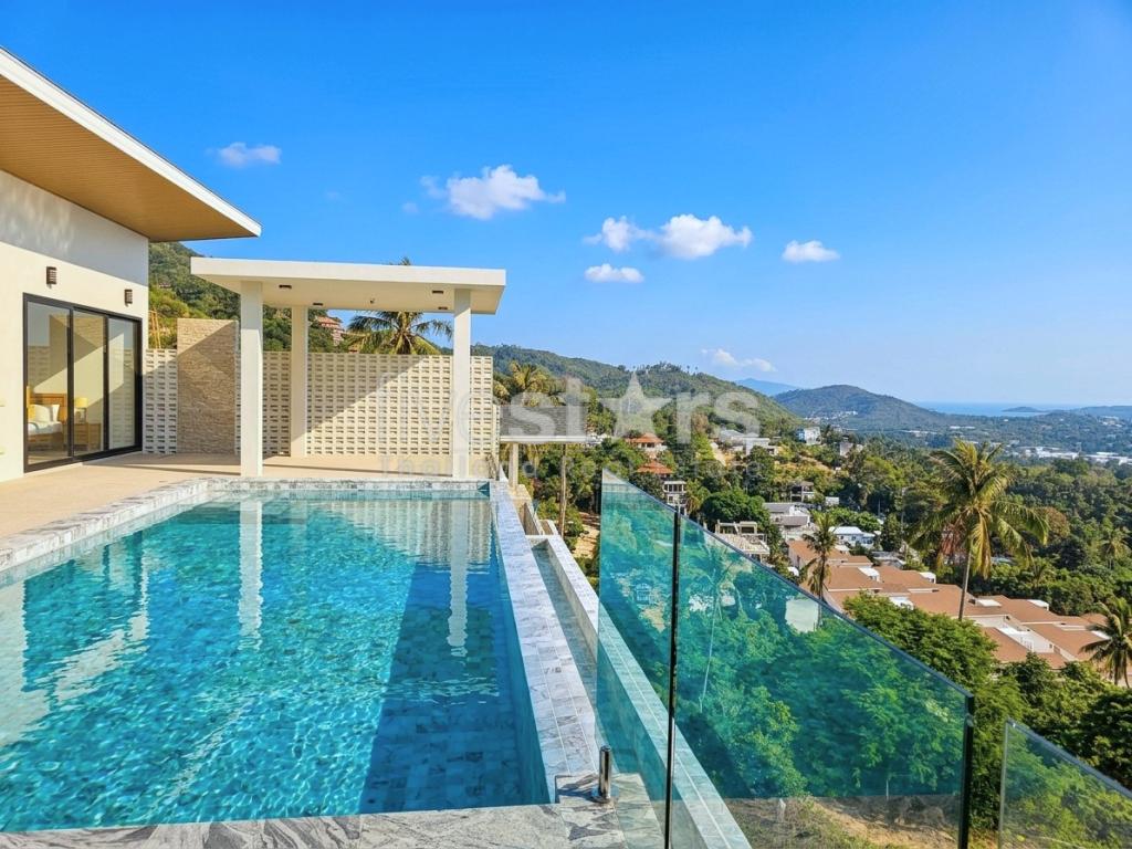 Villa de Luxe 4 Chambres avec Vue Panoramique sur la Mer – Chaweng, Koh Samui, photo 2