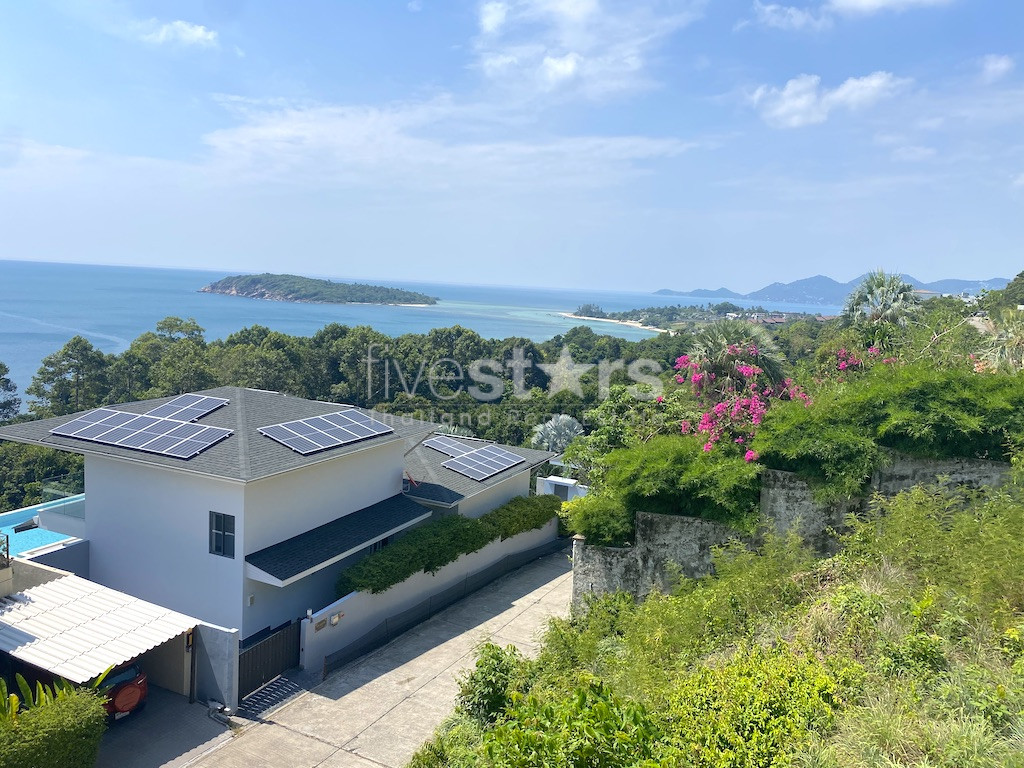 Terrain à vendre de 1,220 m2 avec une vue mer panoramique quartier Choeng mon, photo 4