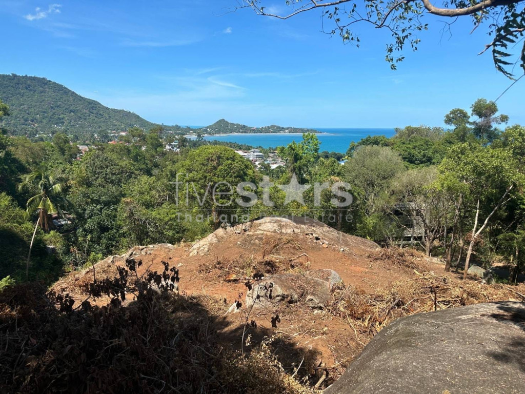 Terrain avec vue sur la mer à vendre à Lamai