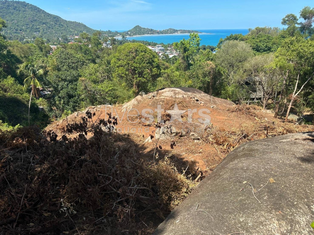 Terrain avec vue sur la mer à vendre à Lamai, photo 3