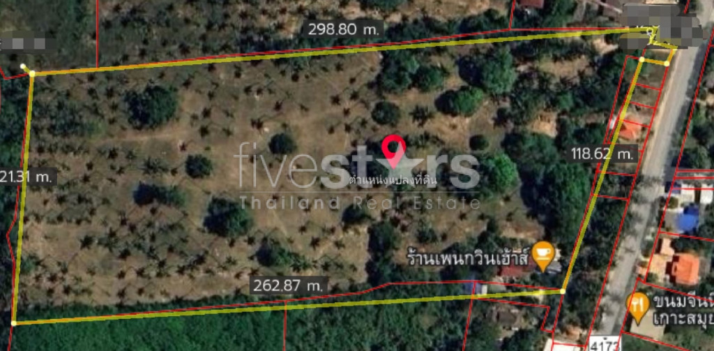 A VENDRE – TERRAIN PLAT BANG KAO KOH SAMUI ( 21 RAI ), photo 6