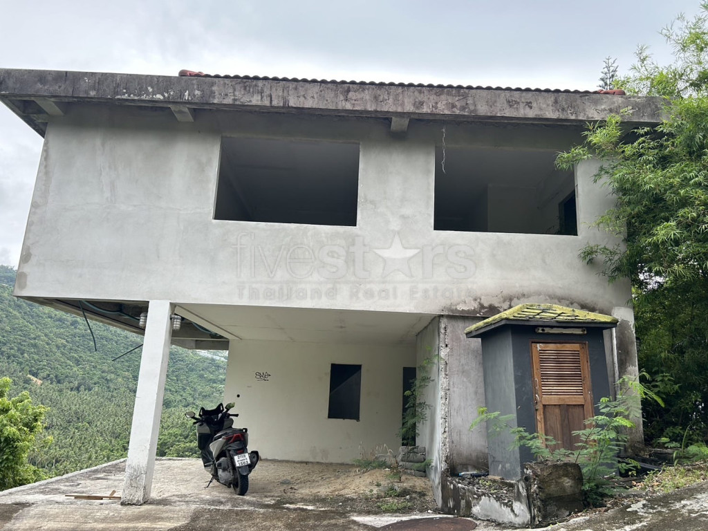 Terrain avec vue sur la mer et villa partiellement construite à vendre - Bangpor Soi 1, photo 5