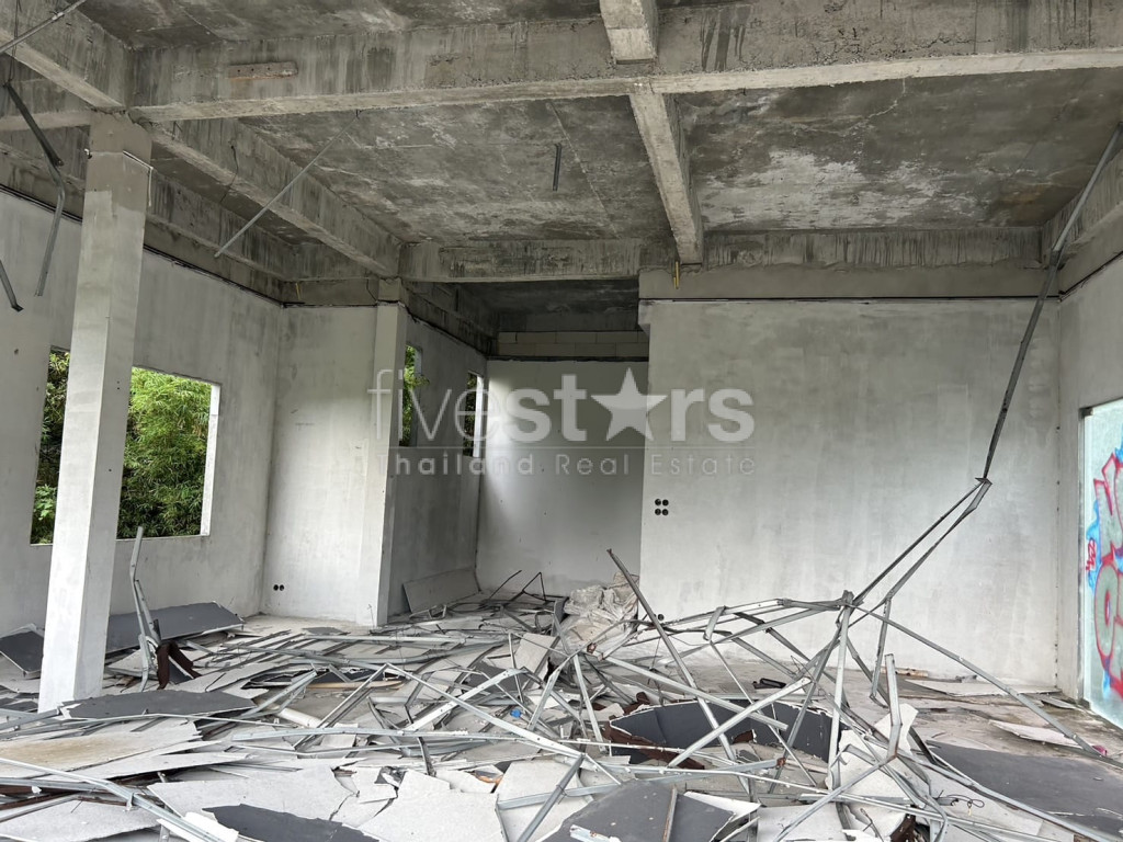 Terrain avec vue sur la mer et villa partiellement construite à vendre - Bangpor Soi 1, photo 6