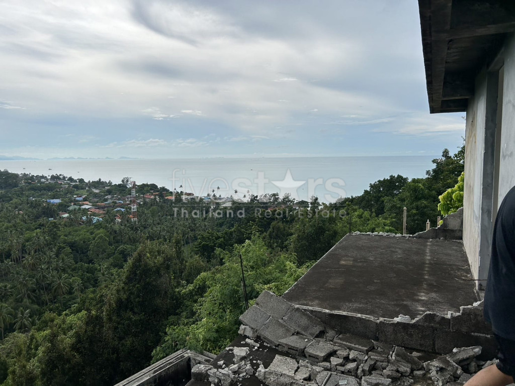 Terrain avec vue sur la mer et villa partiellement construite à vendre - Bangpor Soi 1, photo 8