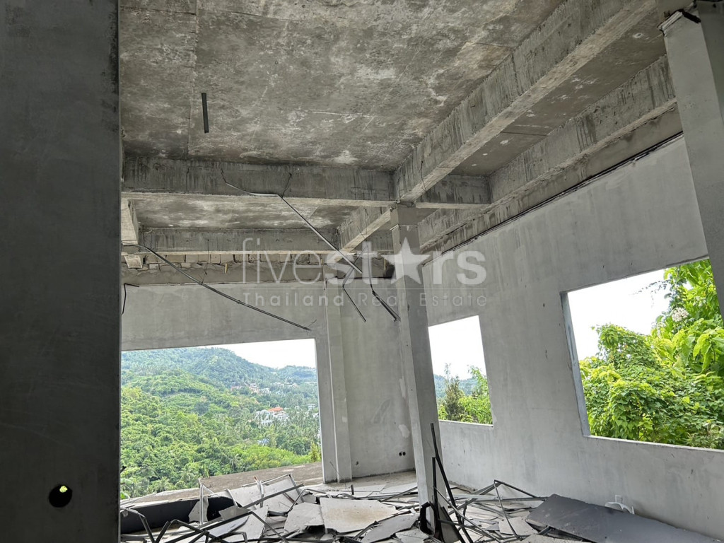 Terrain avec vue sur la mer et villa partiellement construite à vendre - Bangpor Soi 1, photo 16