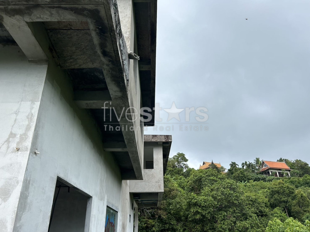 Terrain avec vue sur la mer et villa partiellement construite à vendre - Bangpor Soi 1, photo 21