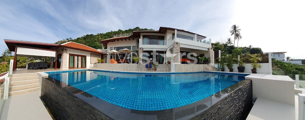 Villa 4 chambres avec vues mer magnifiques à vendre à Bang Por