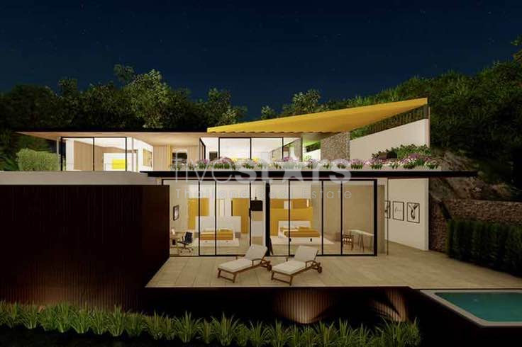 Villa de luxe sur plan- Vue mer exceptionnelle- 3 Chambres à vendre Bophut, photo 8