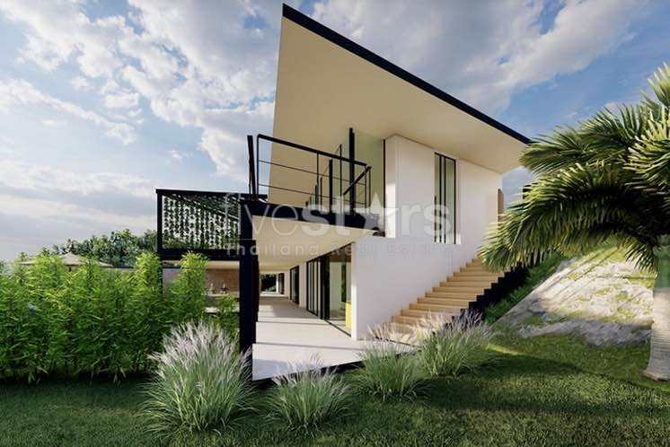 Villa de luxe sur plan, vue mer exceptionnelle à vendre Bophut, photo 4
