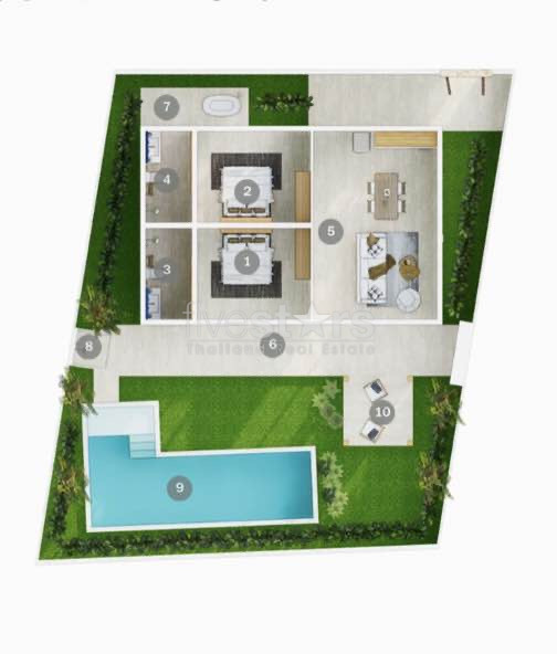 Villa 2 chambres à vendre à Bophut, photo 9