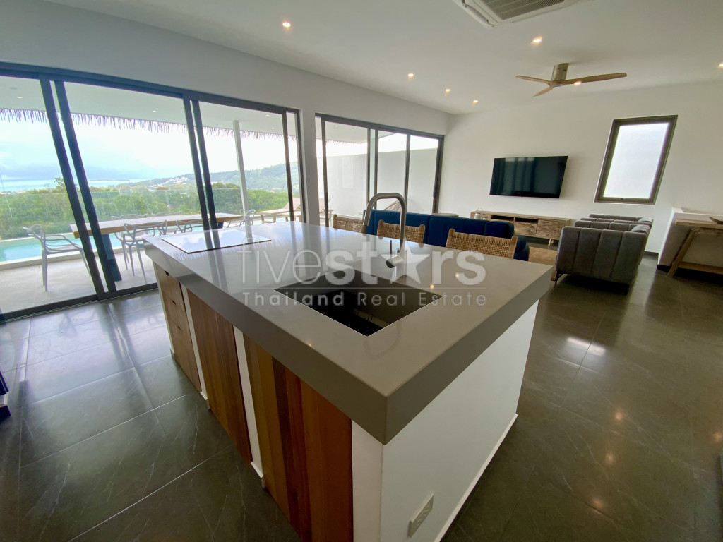 Villa moderne vue mer 3 chambres à vendre quartier Bophut, photo 6