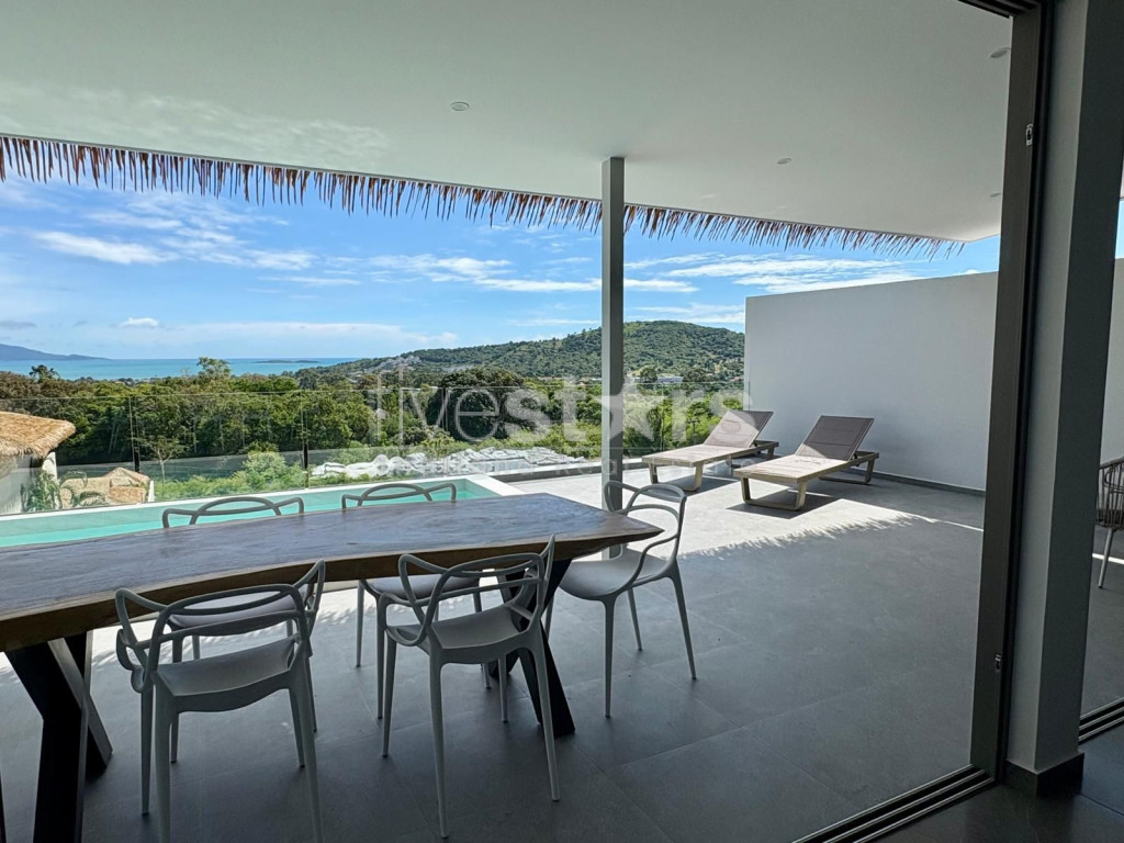 Villa moderne vue mer 3 chambres à vendre quartier Bophut, photo 2