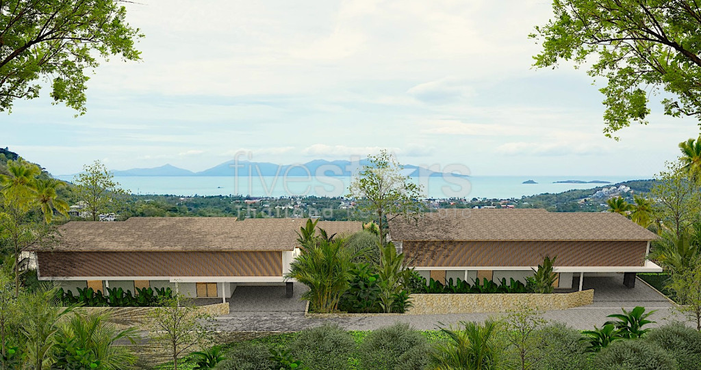 Villa de standing avec 4 chambres vue mer à vendre sur les hauteurs de Bophut