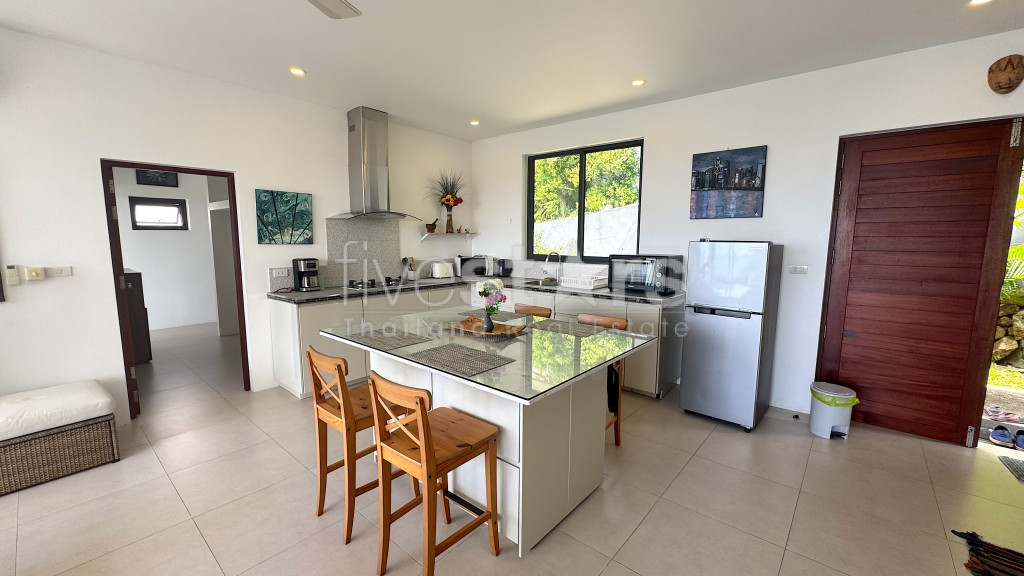 Villa 3 chambres avec vue mer à vendre sur les hauteurs de Bophut, photo 4