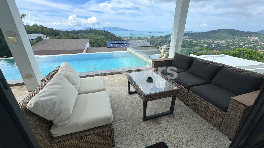 Villa 3 chambres avec vue mer à vendre sur les hauteurs de Bophut, photo 12