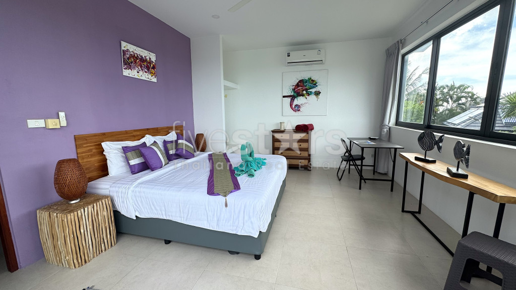 Villa 3 chambres avec vue mer à vendre sur les hauteurs de Bophut, photo 5