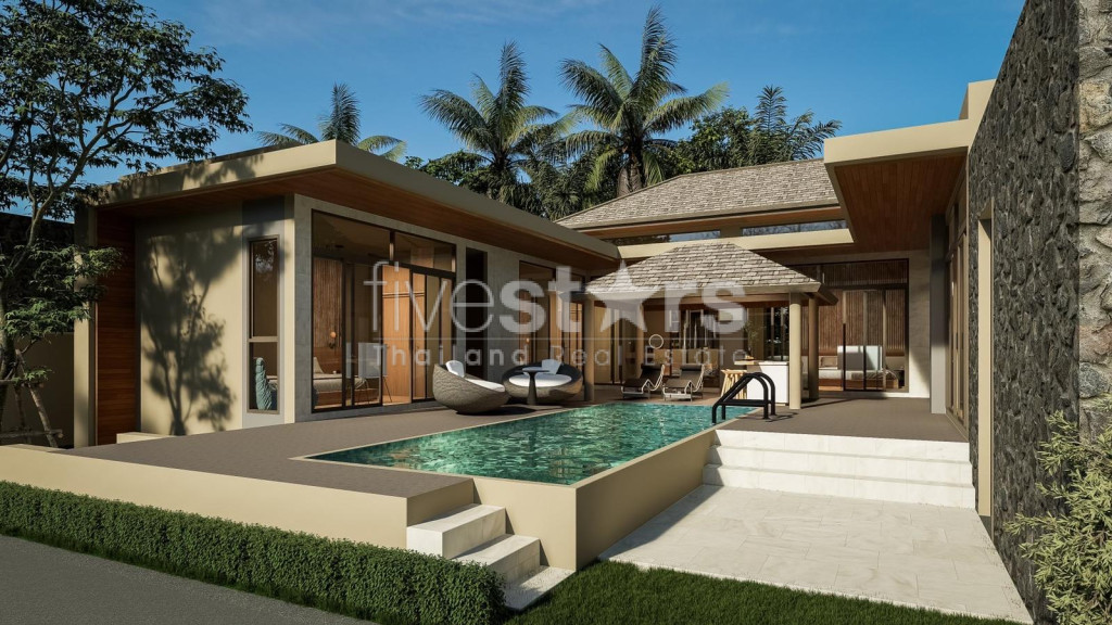 A vendre villa sur plan 4 chambres Maenam Beach