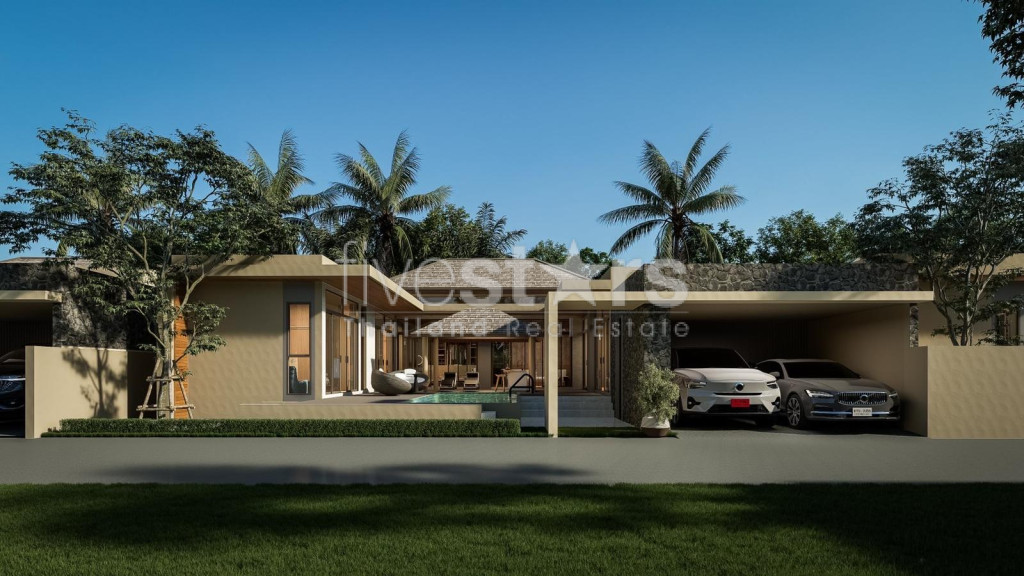 A vendre villa sur plan 4 chambres Maenam Beach, photo 3