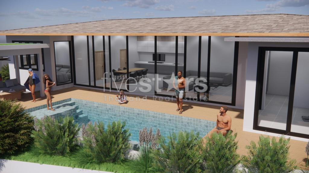 Villa sur plan vue mer a vendre 3 chambres Bang Por Koh Samui, photo 2