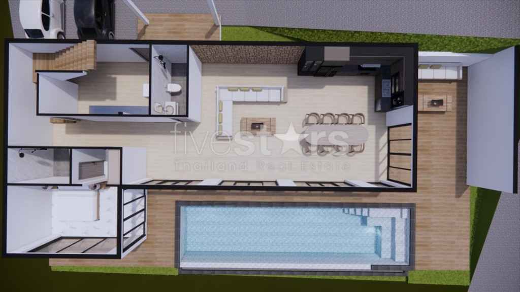 Villa Vue Mer 4 chambres sur plan Bang Por Koh Samui, photo 14