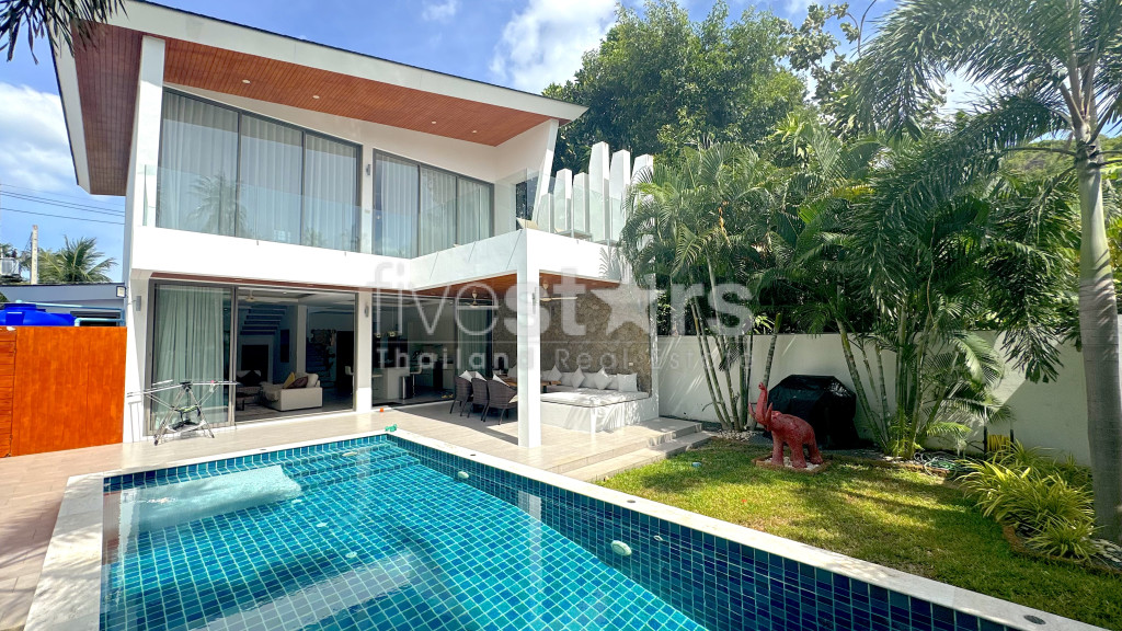 Belle villa 3 chambres avec piscine à vendre – Bophut, Koh Samui