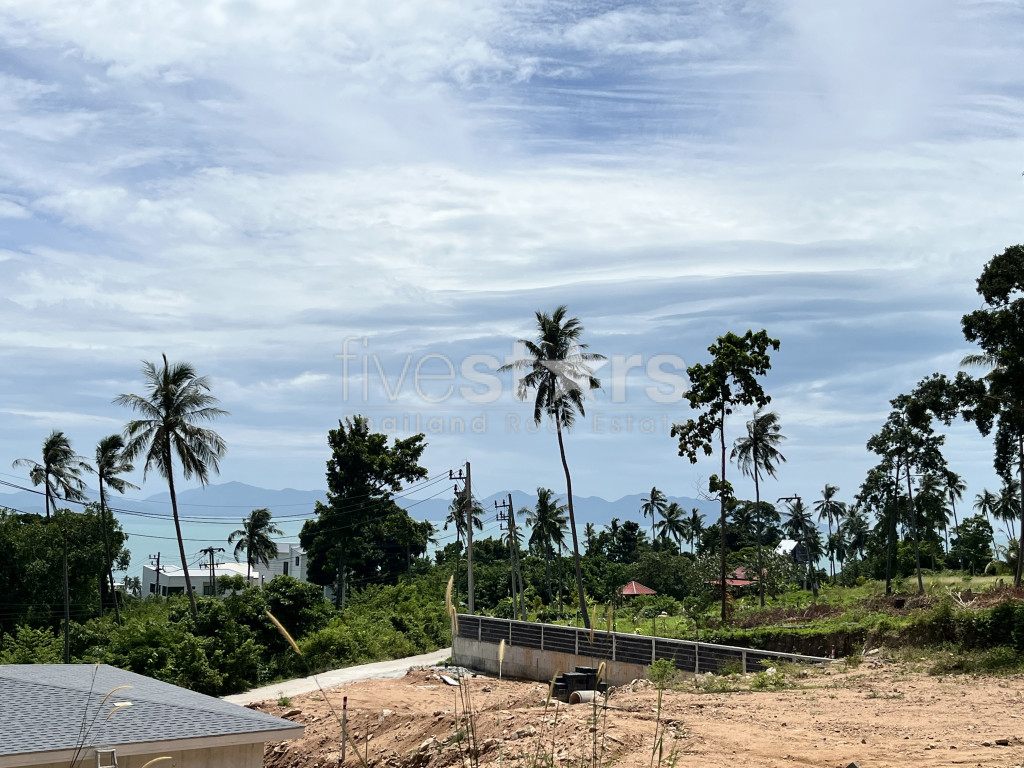Villa sur plan vue mer a vendre 3 chambres Bang Por Koh Samui