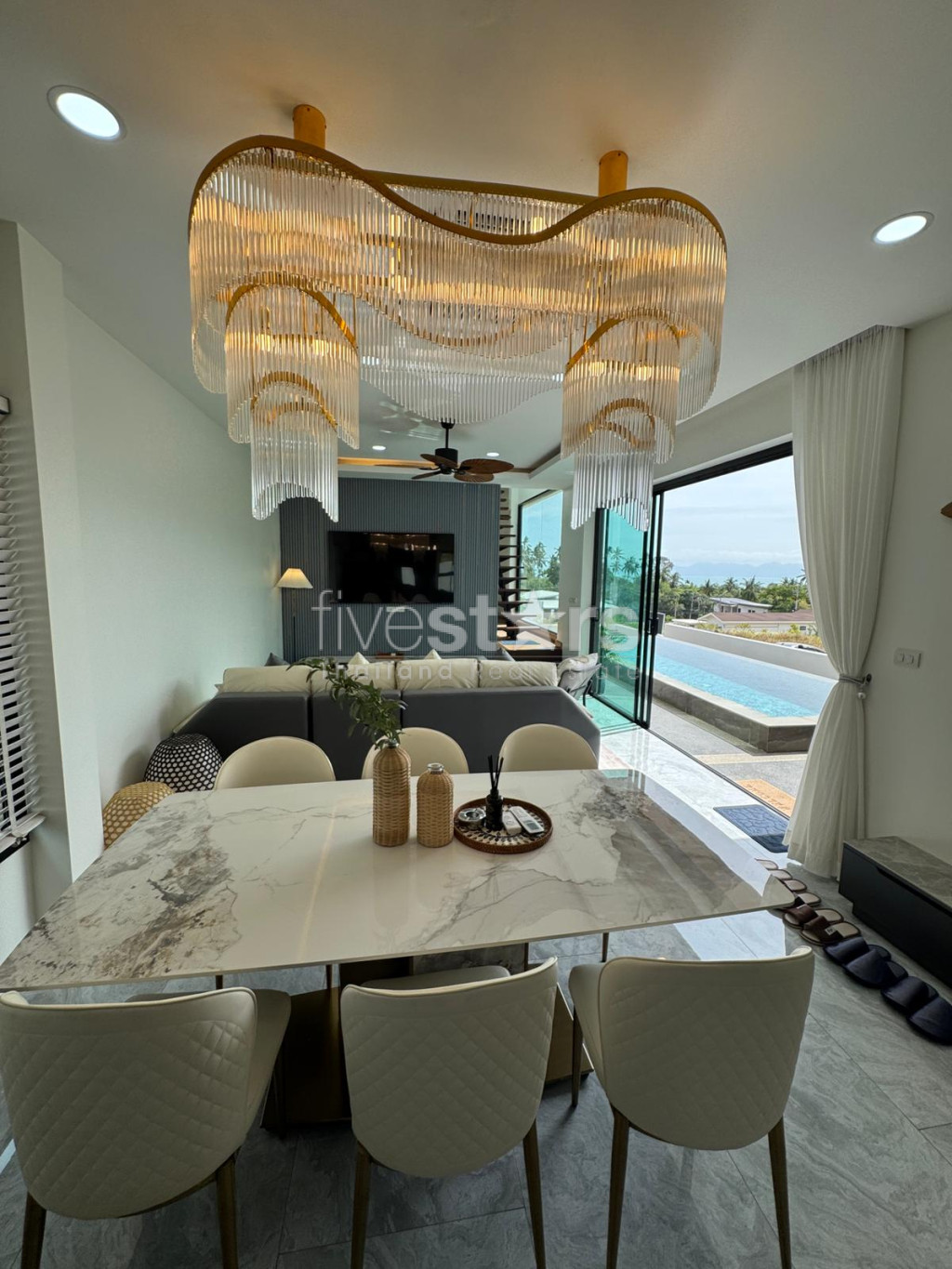 A vendre villa neuve vue mer 4 chambres Bang Por Koh Samui, photo 12