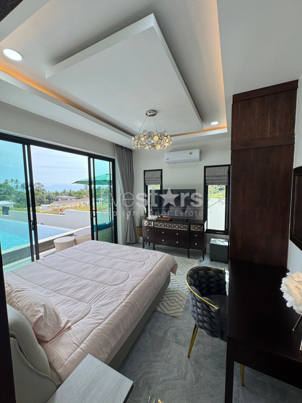 A vendre villa neuve vue mer 4 chambres Bang Por Koh Samui, photo 16