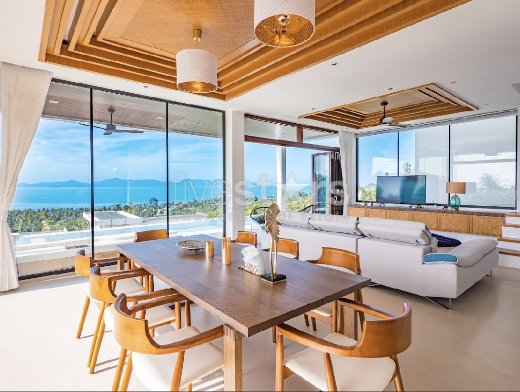 Amazing sea view 4 bedroom villa for sale bang Por koh Samui, photo 9