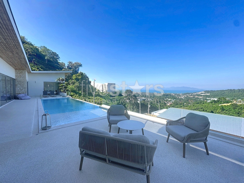Villa 3 chambres avec superbe vue mer à vendre – Bophut
