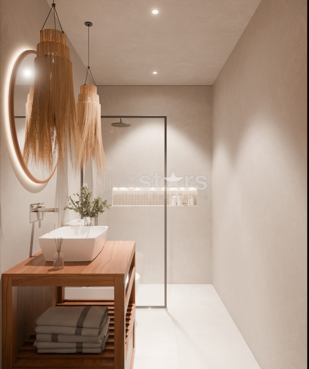 villa de styla balinais avec 2 chambres à vendre quartier Bophut, photo 15