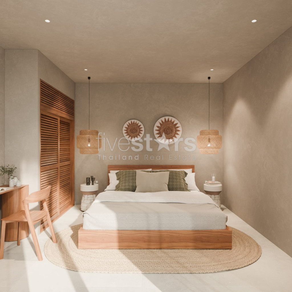 villa de styla balinais avec 2 chambres à vendre quartier Bophut, photo 14