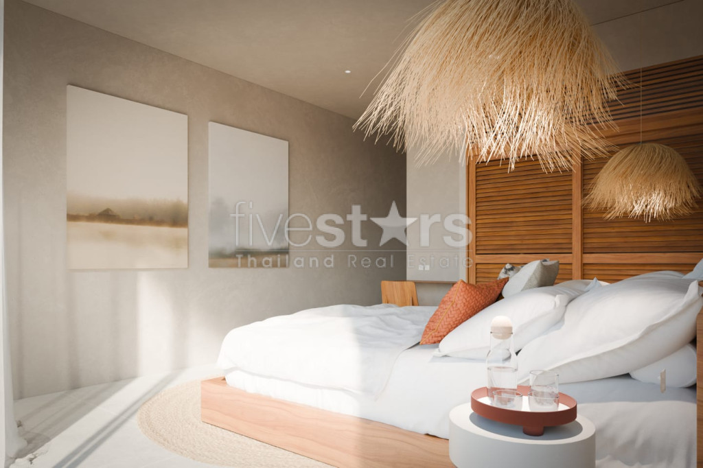 villa de styla balinais avec 2 chambres à vendre quartier Bophut, photo 17